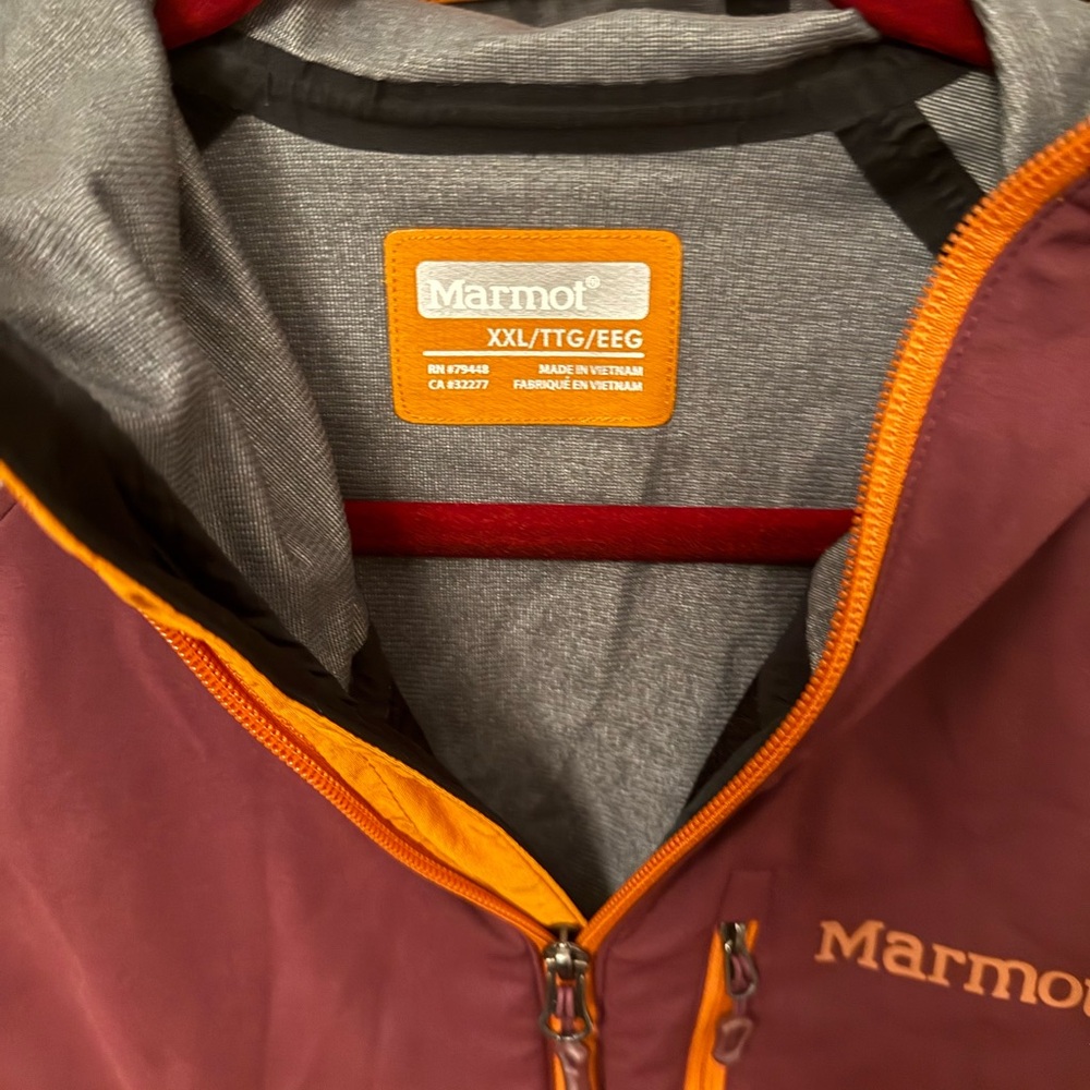 Marmot Performance Jacket In Maroon And Orange - image 2
